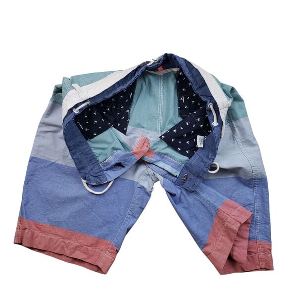 Staple Pigeon Salinas Shorts Mens 36 Stripe Drawstring - Picture 5 of 9